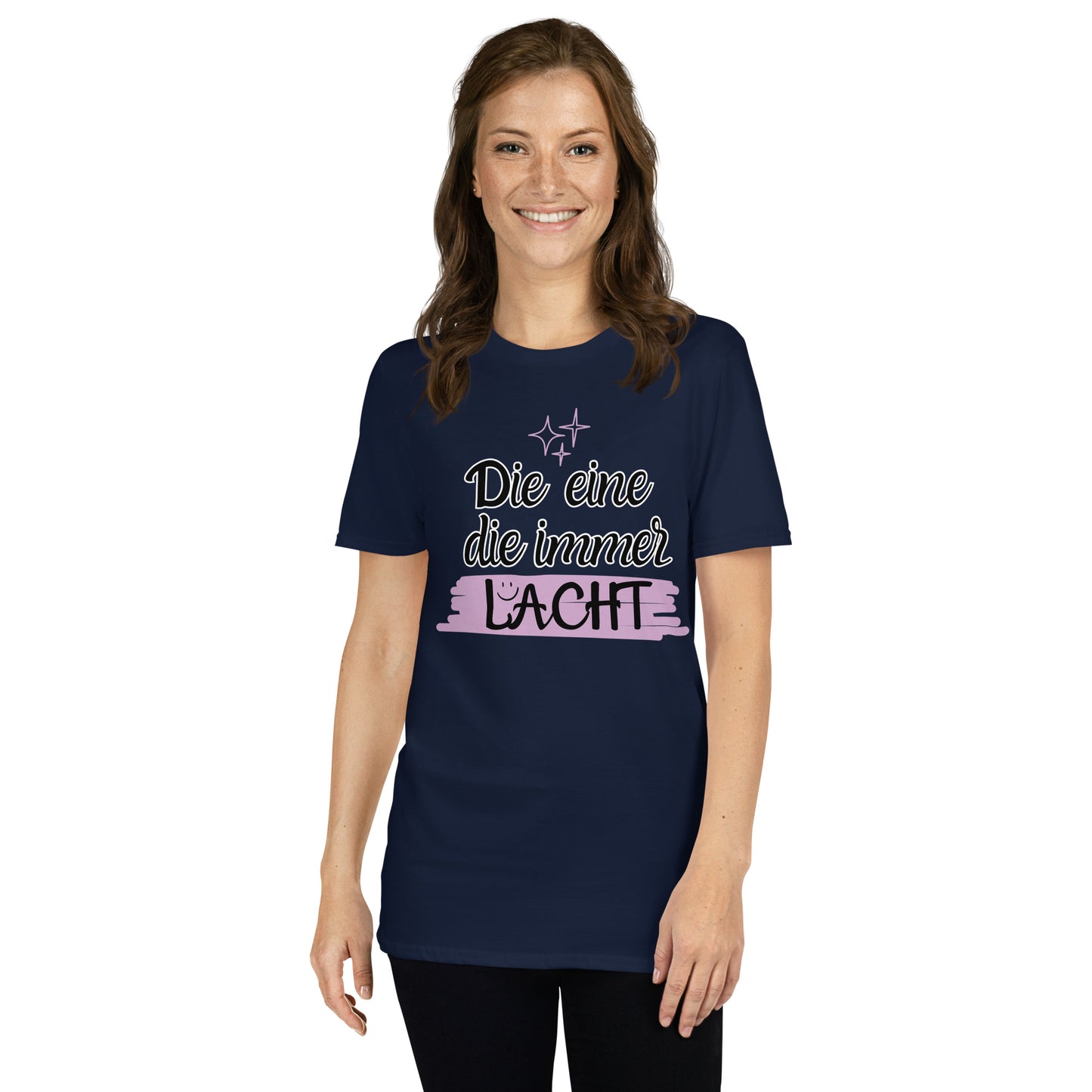 Die eine, die immer lacht - Damen T-Shirt