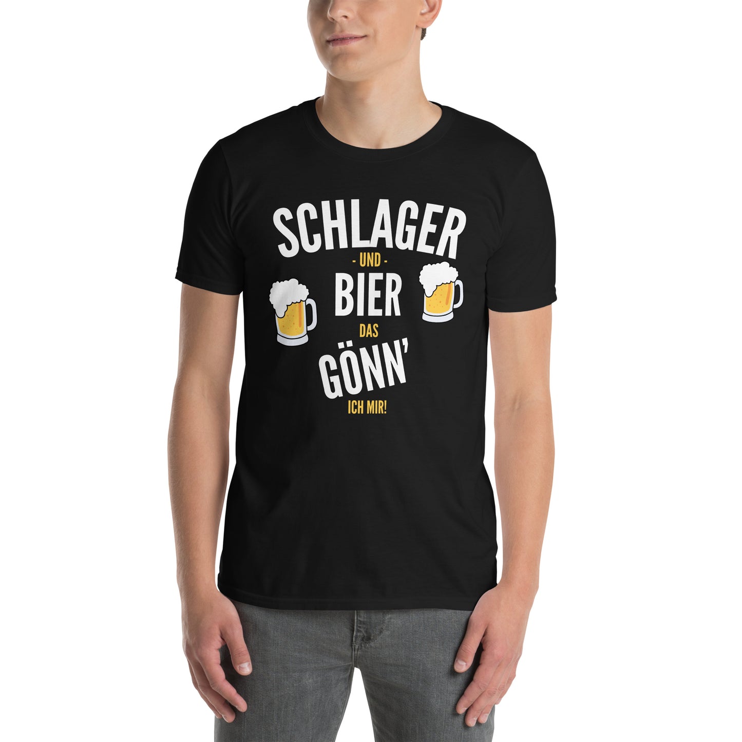 Schlager und Bier - Herren T-Shirt