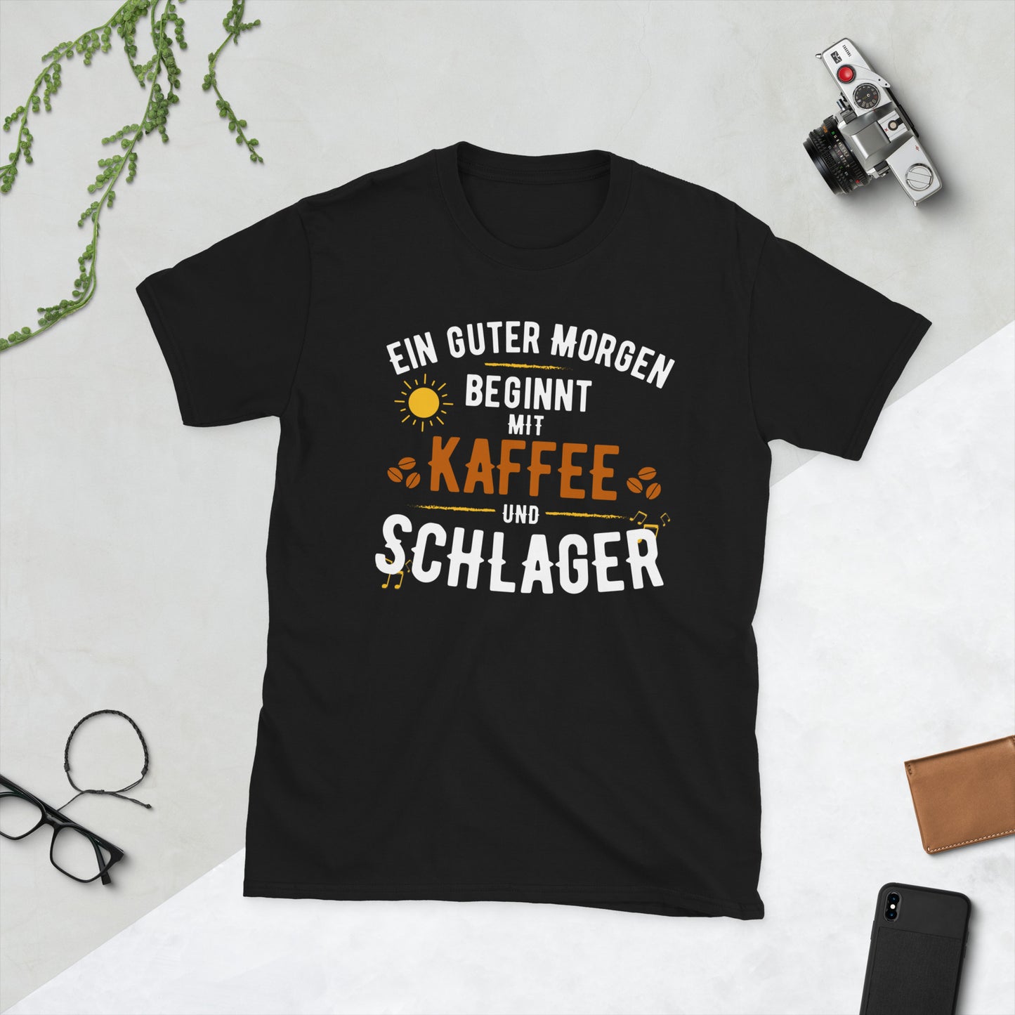 Kaffee und Schlager - Damen T-Shirt