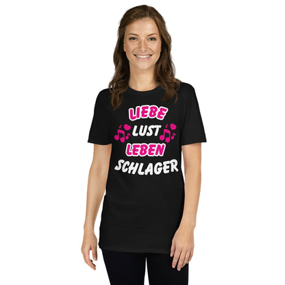 Liebe, Lust, Leben, Schlager - Damen T-Shirt
