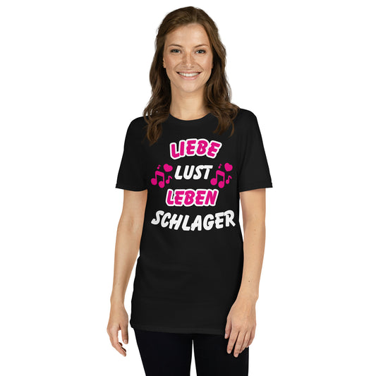 Liebe, Lust, Leben, Schlager - Damen T-Shirt