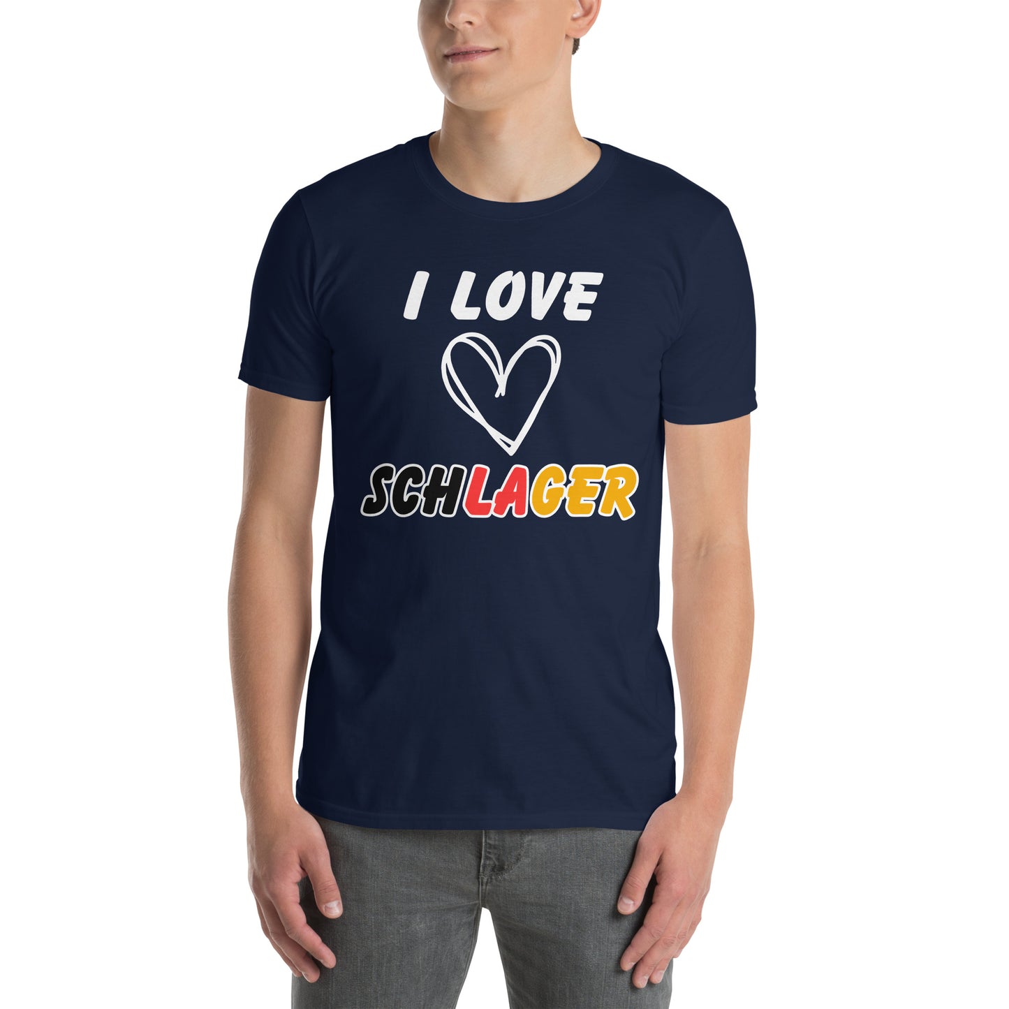 I love Schlager - Herren T-Shirt