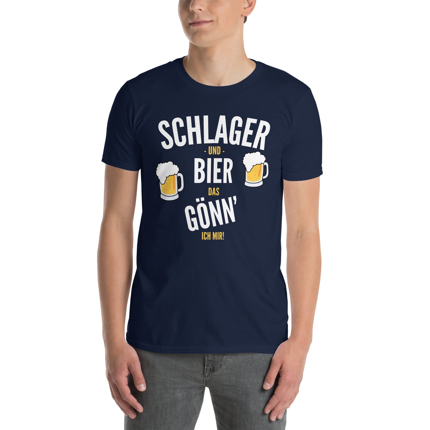 Schlager und Bier - Herren T-Shirt